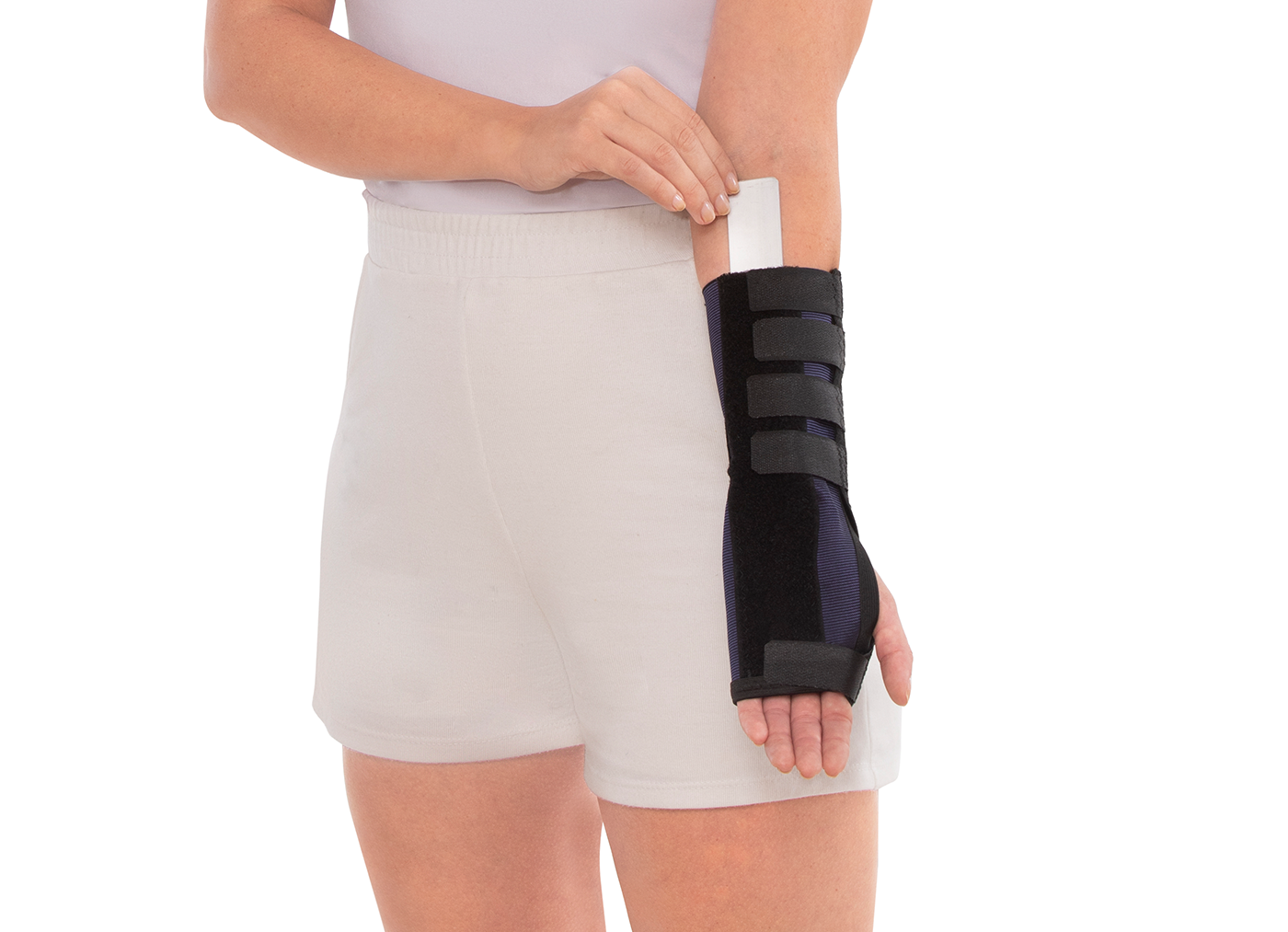 Inmovilizador de muñeca largo doble varilla de neoprene - Imagen 2