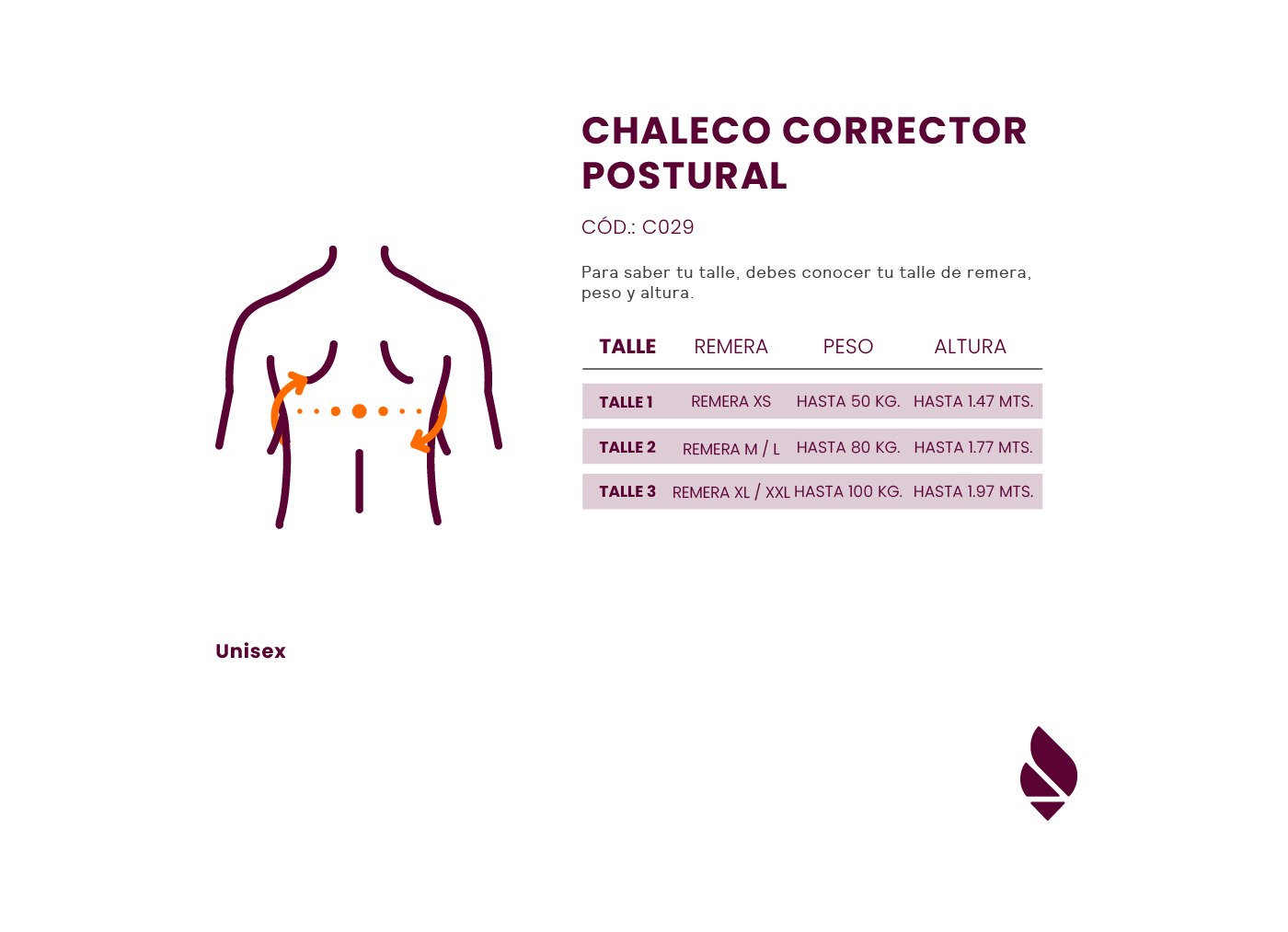 Corrector de neoprene tipo chaleco - Imagen 3